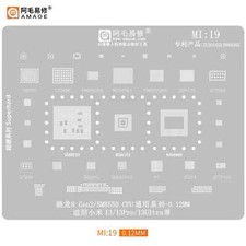 Amaoe MI 19 BGA Reballing Stencil for Xiaomi 13 13Pro/13Ultra 8Gen SM8550 