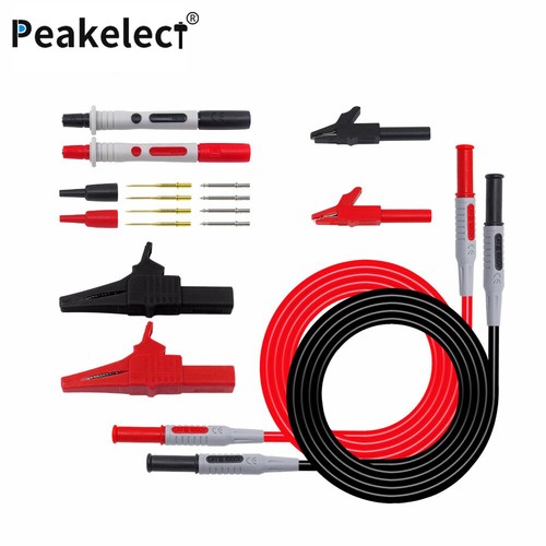 Peakelect Automotive Multimeter Test Leads Kit Alligator Clip Piercing Probe - Picture 7 of 12
