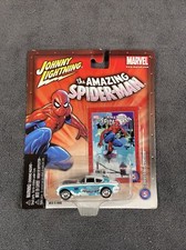 Johnny Lightning Spider-Man Corvette Corvair Car Diecast Marvel Comics #5 Backer