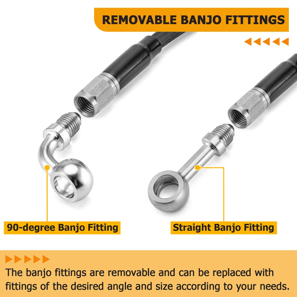 Cabo de aceleração de embreagem de freio 12" 14" Ape para Harley Sportster XL 883 1200 não ABS - Imagem 4 de 4