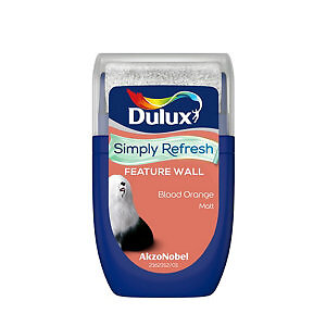 Dulux Simply Refresh Feature Wall Matt Emulsion Paint Blood Orange - Tester 30ml - Picture 1 of 1