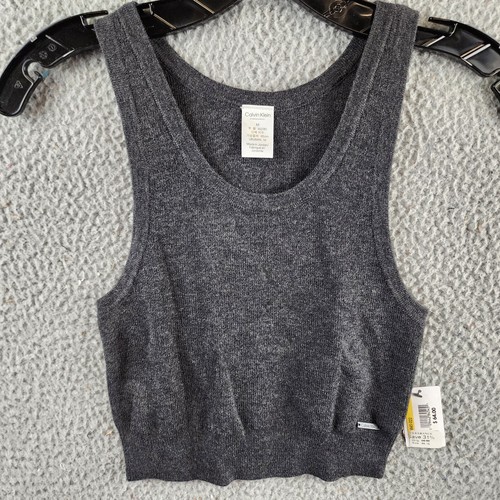 Calvin Klein Pullover Lounge Tank Top Damen M anthrazit meliert Wollmischung - Bild 2 von 13
