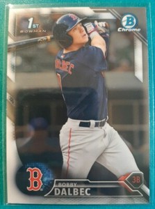 2016 BOWMAN CHROME DRAFT BOBBY DALBEC #99 BOSTON RED SOX