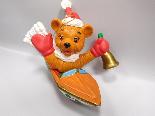 Disney Bear in Boat Christmas Ornament The Walt Disney Co. VINTAGE - Picture 2 of 8