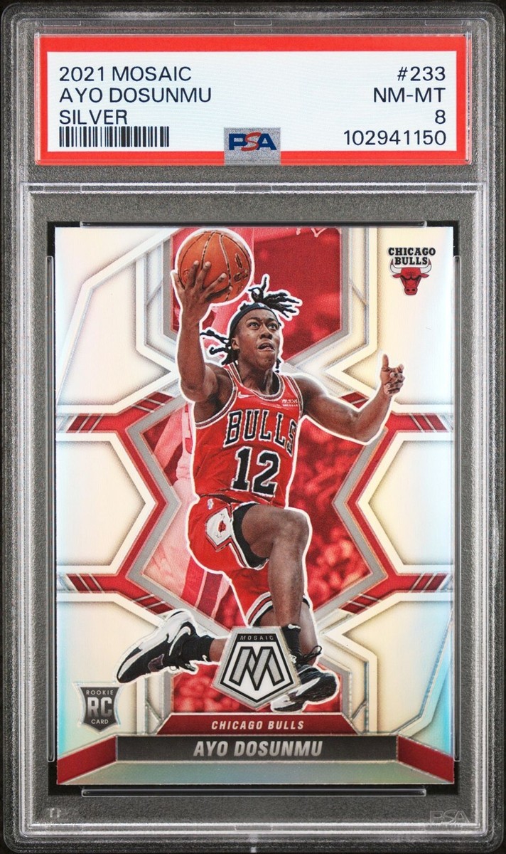 Ayo Dosunmu RC auto /25シリ AYO DOSUNMU Mosaic Silver Prizm ROOKIE 2021 #233 PSA 8 | eBay