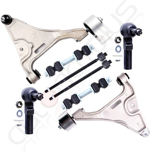 For Buick Lucerne 8PCS Front Lower Control Arms Tie Rod Links Suspenison Kit - Picture 1 of 10