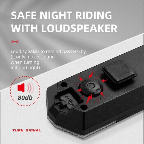 Bike Flashing Tail Light LED USB Rechargeable Bicycle Rear Safety Warning Lamp - Bild 3 von 20