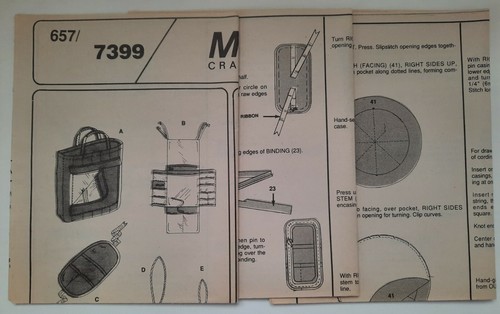 Organizer Bags, Needle Case, Pin cushion, McCall's Crafts 7399 sewing pattern - Picture 3 of 6