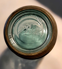 Ball Glass ZINC Ring Canning Lid ~ Antique Regular Mouth  1930 Vintage