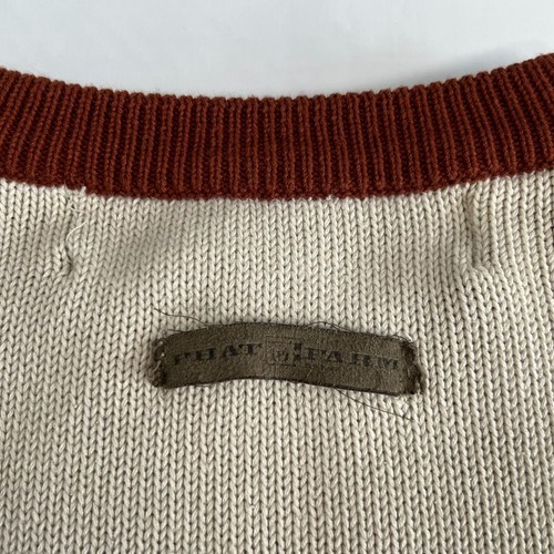 Phat Farm XXL Sweater Mountain Climber Beige Yellow Orange Baggy Pullover HipHop - Picture 9 of 20