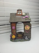 Yankee Candle Tea Light Candle Burner Cute Cottage House With Flowers cute 