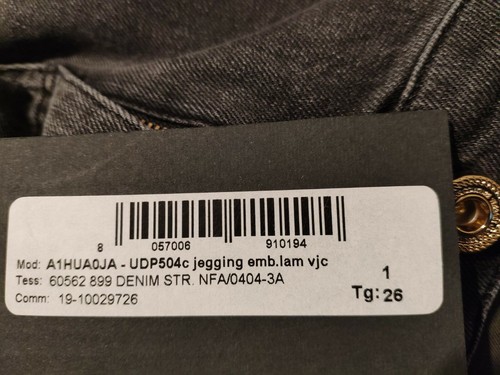 Versace Jeans Couture jeans/jeggings - stretch, tapered, Certilogo, see measure - Picture 13 of 15