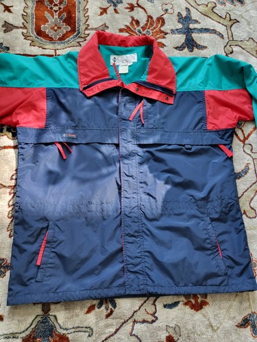 Vintage 80s 90s Columbia Sportswear Color Block Jacket Size/ Large - Picture 2 of 12