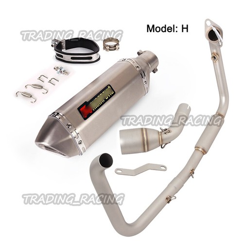 Complete Exhaust System Front Pipe + Muffler For Benelli TNT125 TNT135 2017-2023 - Picture 10 of 12