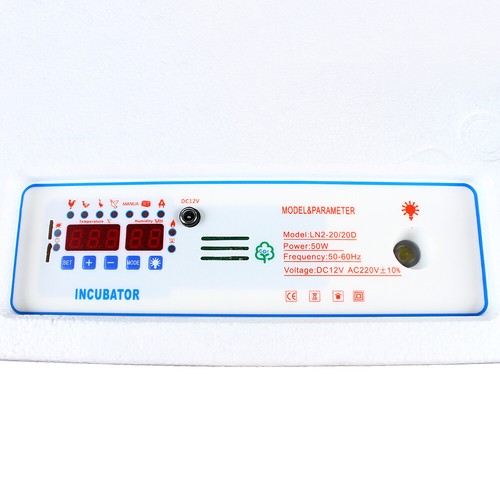 Vollautomatische Brutmaschine 24 Eier Brutapparat Flächenbrüter Inkubator Brüter - Bild 11 von 14