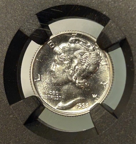 1938 Proof Mercury dime NGC PR65 - VaultBox Series 8 NGCx 9.5 - Picture 3 of 6