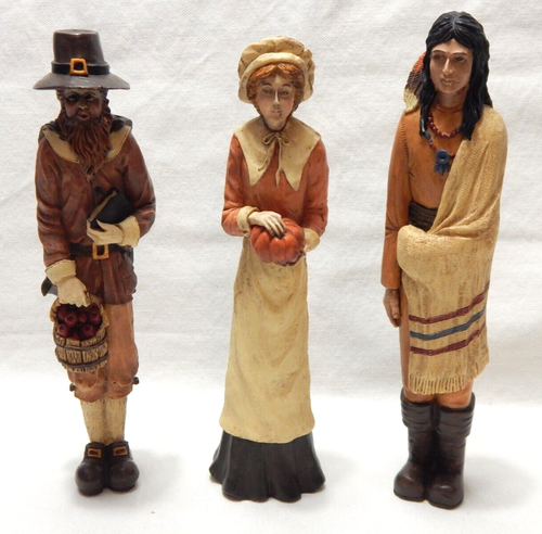 Thanksgiving Figures 8" Resin Decor