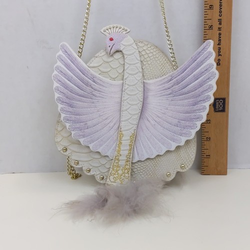 Disney Danielle Nicole Purse Beauty & The Beast Peacock Maid Feather Duster