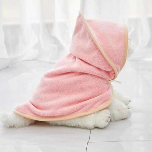 Pet Quick-drying Bath Towels Supple Dog Clothes Water Absorbing Bathrobe