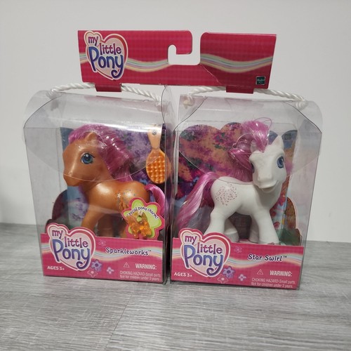 My Little Pony 2 Pack G3 Sparkleworks And Star Swirl 2002 Collectible MLP READ!