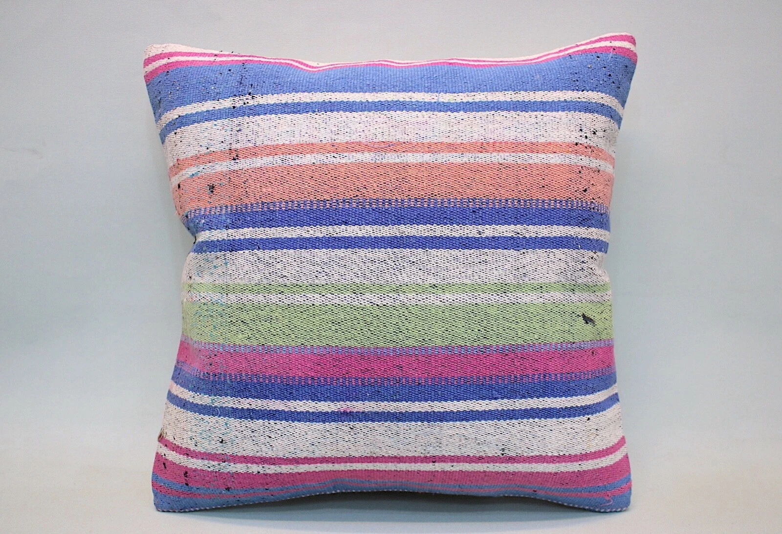 Kilim Pillow Cover, 16x16 in, Vintage Throw Pillow, Decorative Pillow Cushion