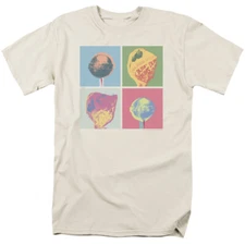Dum-Dums Pop Art T Shirt Mens Licensed Sucker Lollipop Candy Cream