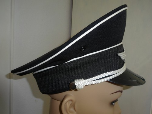 Schirmmütze Schildmütze Damen schwarz Gr 54 Stoff Militaria Uniform - Bild 3 von 8