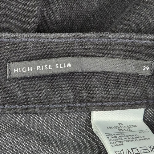 Banana Republic Men Jeans 29 Black Premium Denim High-Rise Slim NWT - Picture 4 of 12