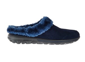 skechers go walk faux fur clogs