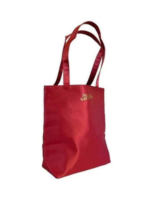 Jean Paul Gaultier Red Sustainable Satin Tote Bag 11