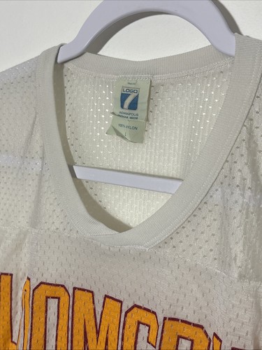 Vintage Bloomsburg University T Shirt 70s 80s Large Logo 7 Mesh Jersey USA Made - Picture 3 of 10