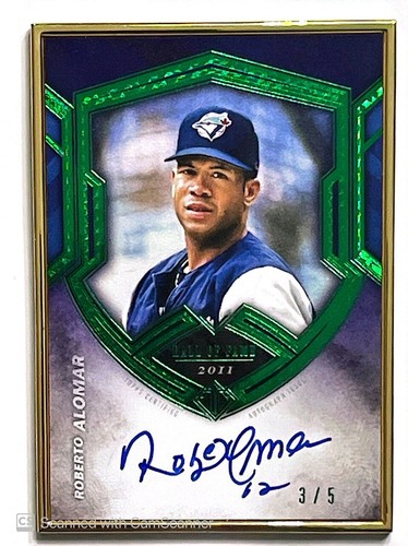 2020 Topps Transcendent Roberto Alomar Gold Framed Auto 2/5 Blue Jays #THOF-RA - Picture 1 of 2