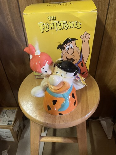 The Flintstone's Huckepack Kieselsteine Keramik Bank 8" - Westland Geschenkartikel Fred