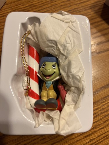 Grolier Disney Christmas Magic Jiminy Cricket Ornament In Original Box Vintage - Picture 3 of 4