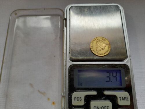 Chilean coin, 1 escudo 1851, gold KM# 101.2. Chile moneda - Picture 8 of 10
