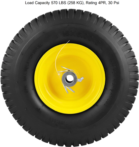 2 Mower Front Tires 15x6-6 for Cub Cadet XT1 LT50 LT46 Super LT-1550 LTX-1046 KW - Picture 2 of 7