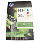 HP 933XL D8J65BN 3 Pack Tri Color Original Ink Cartridges Exp 9/19