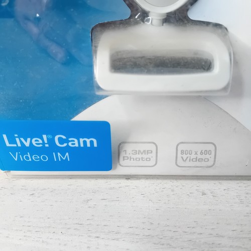 CREATIVE LIVE CAM VIDEO IM + HEADSET 2007 VINTAGE RETRO RARE WINDOWS 98 XP NEW - Afbeelding 2 van 6