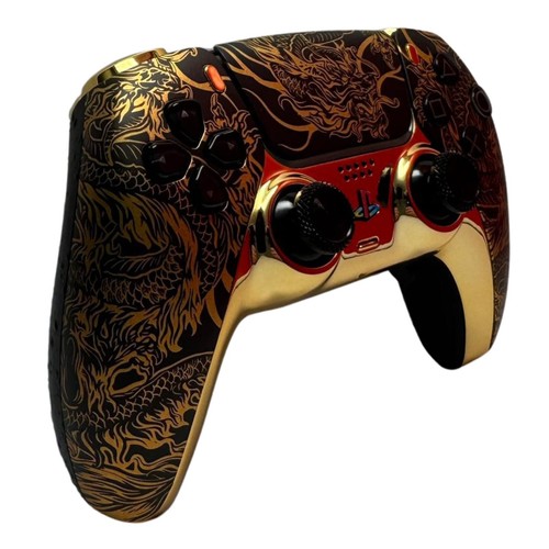 PlayStation 5 Controller /  PS5 Custom Controller Design Black Dragon / Scuff - Bild 2 von 14