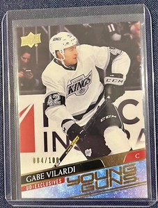 2020-21 UD Exclusive Upper Deck Young Guns 84/100 Gabe Vilardi #215 - Kings/Jets