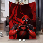 Deadpool Make Love Sign Deadpool 3 Superhero Fans Christmas Gift Blanket
