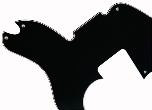 3 Ply Black Pickguard Guitar Part For Fender Telecaster Precision Bass Guitar - Picture 2 of 6