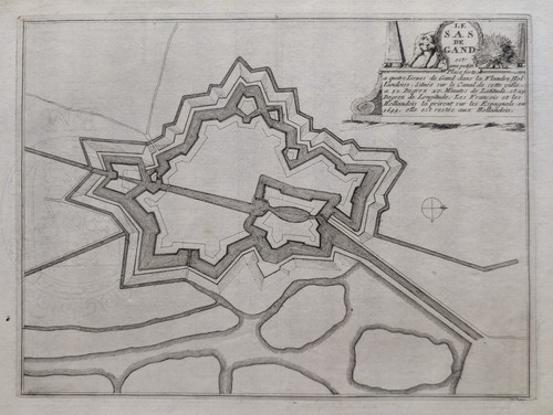 Sas van Gent, de Fer Les Forces de l'Europe, Stampa 1693 - Picture 2 of 8