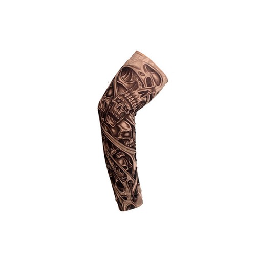 Nylon Stretch Costume Fake Tattoo Sleeve Arm Stocking Fancy Dress Pack of 6 AU - Picture 8 of 9
