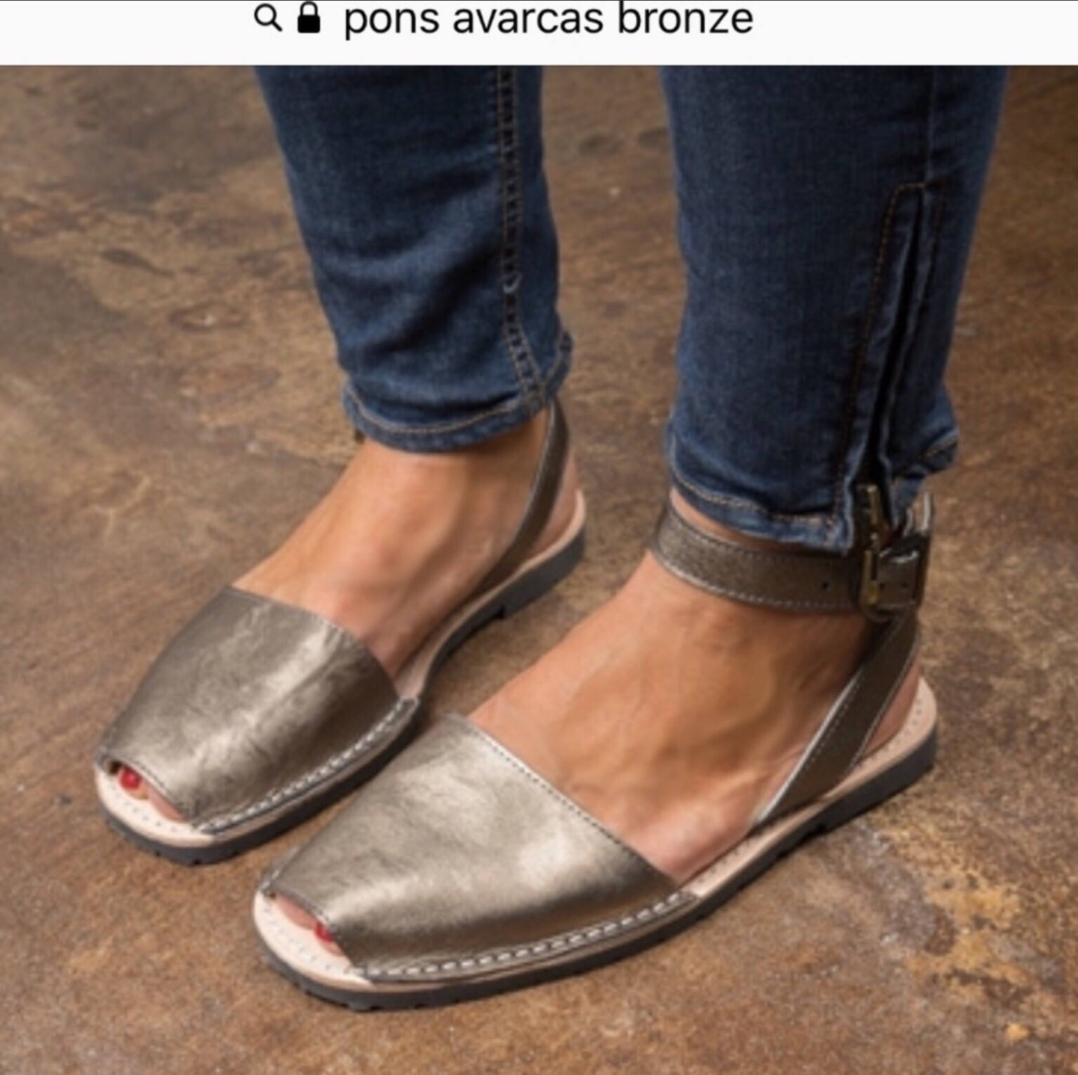 Sandalia Caminar Zapato avarca Pons Talla 10 Bronce Metálico y Correa en el tobillo Sandalia Caminar Zapato avarca Pons Talla Talla Talla 10 Bronce Metálico y Correa en el tobillo suministro directo de los fabricantes
