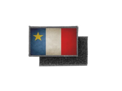 Vintage Printed Badge Patch Flag Acadia Acadian Canada