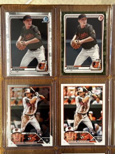 (18) Gunnar Henderson Baltimore Orioles Chrome Rookie Lot w/ SP / Patch - Picture 2 of 10