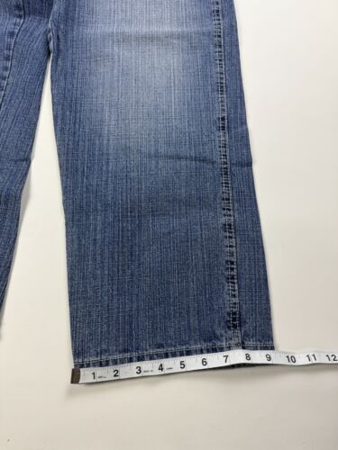 Pantalones de mezclilla Southpole holgados vintage con lengüeta roja talla 34x31 azul lavado claro de colección - Imagen 6 de 15