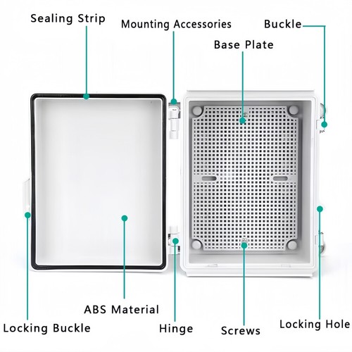 Waterproof Electrical Box 400x300x170mm Plastic Outdoor Enclosure Junction Box - Picture 9 of 13