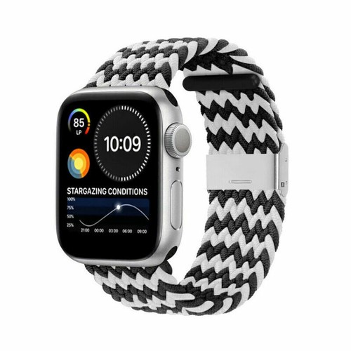 Correa iWatch correa lazo para Apple Watch 8 7 6 5 4 SE ultra nailon trenzado deportivo - Imagen 26 de 40